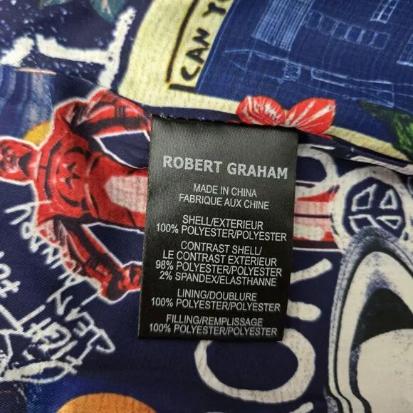 $258 ROBERT GRAHAM Mens 2XL Forest Green Puffer Vest RGF23R82 XXL - Picture 10 of 14